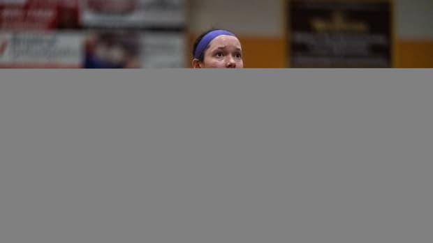 Pickerington Central's Berry Wallace prepares to shoot a free throw against Dublin Coffman on February 28, 2023.
